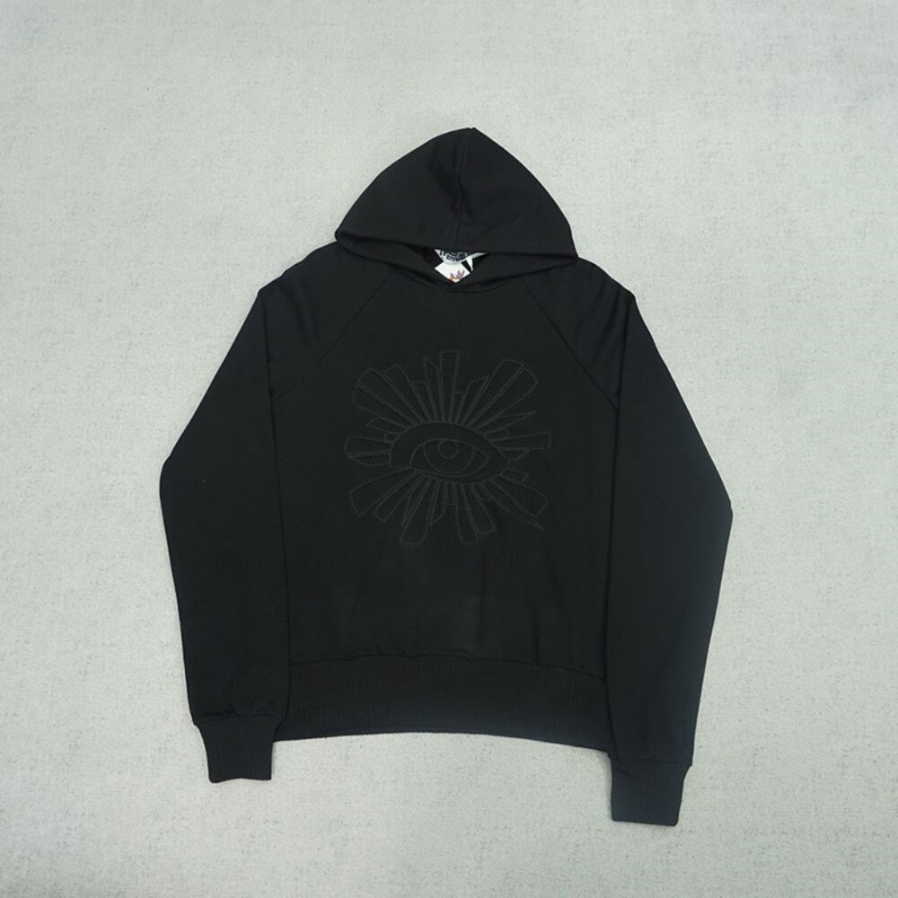 House of Errors Black House Of Errors Eye Embroidered Hoodie